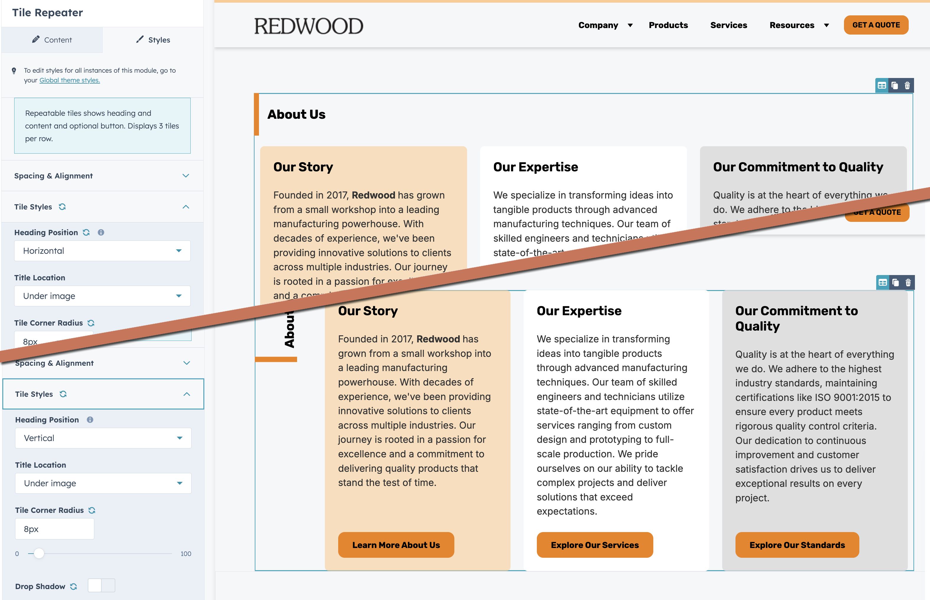 Redwood Industrial theme update version 22